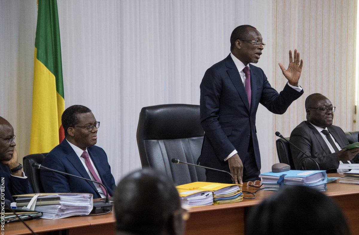 Le président du Bénin Patrice Talon lors du conseil des Ministres le 18 octobre 2017 | Photo : PRÉSIDENE DU BÉNIN / ILLUSTRATION