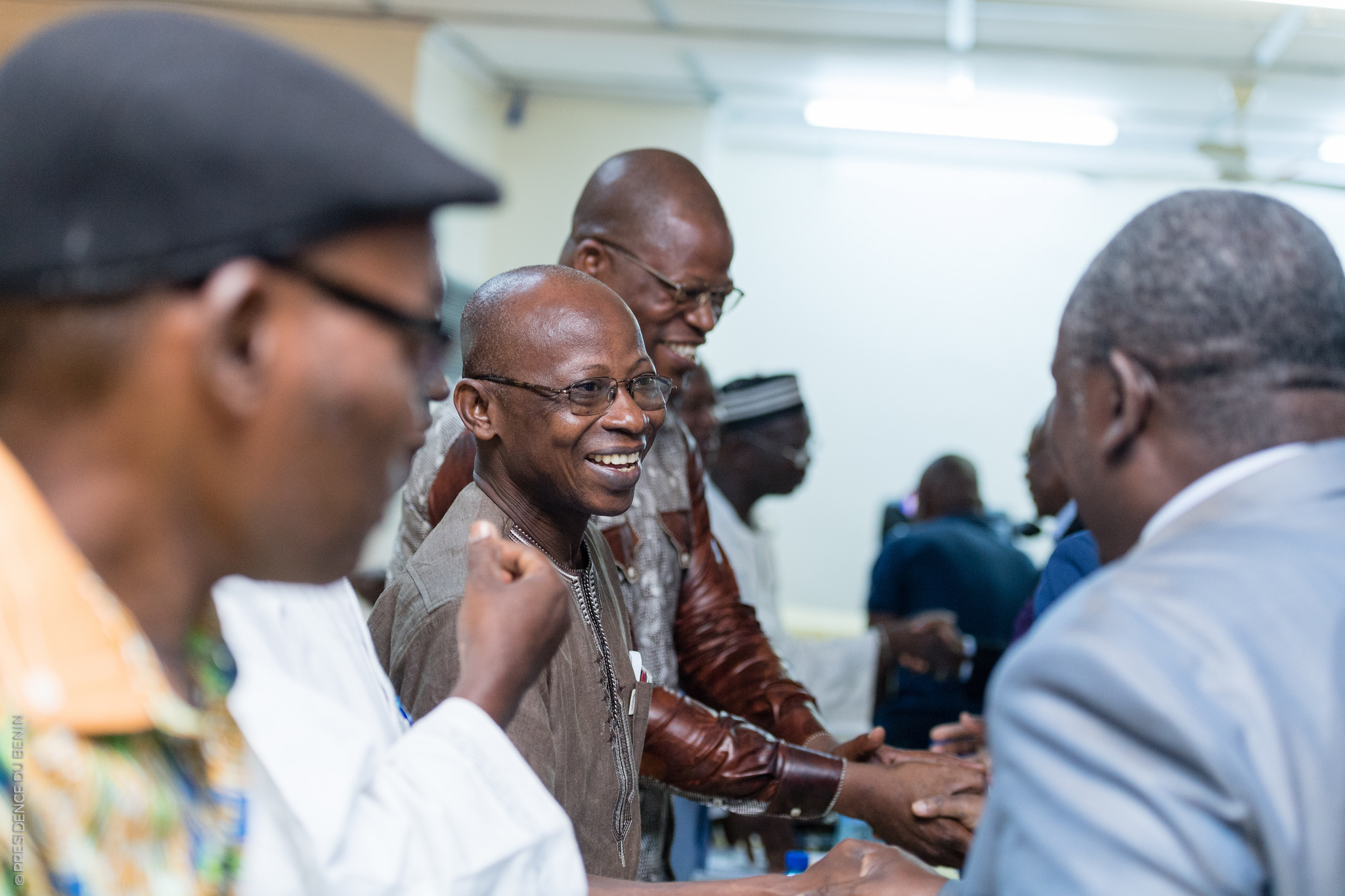 Le ministre Abdoulaye Bio Tchané en réunion avec les syndicalistes | Photo : PRESIDENCE DU BENIN