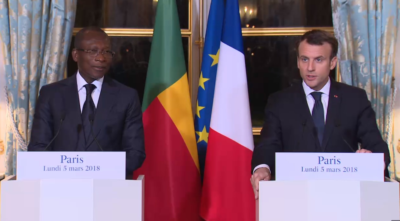 Emmanuel Macron à Patrice Talon : « La France soutient fortement vos réformes courageuses »